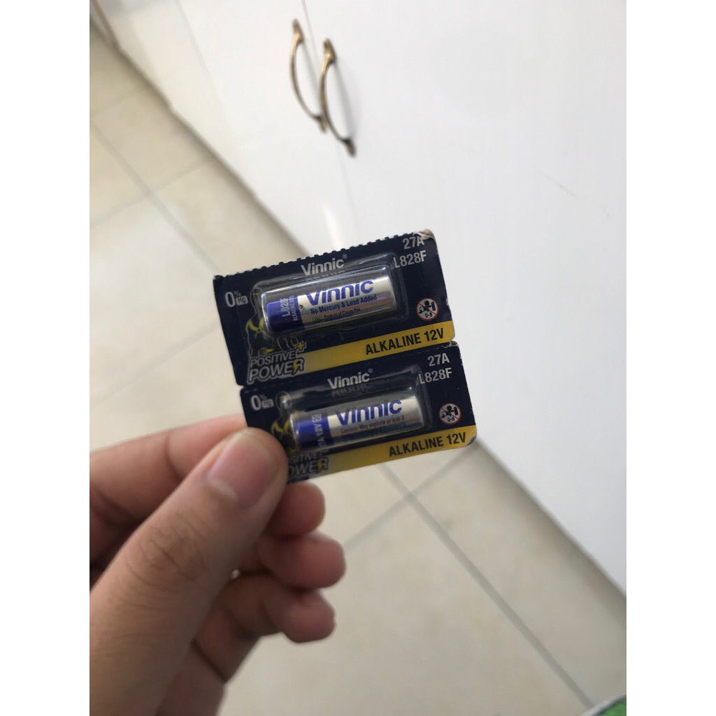 Pin Vinnic 12V 27A Alkaline - Pin Remote Cửa Cuốn, Báo Động, Chuông Cửa - Vỉ 1 Viên