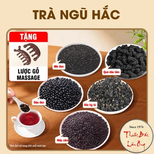 Trà ngũ hắc 30 set mix sẵn, trà thảo mộc 5 vị giúp mọc tóc, hỗ trợ giúp đen tóc, giảm gãy rụng