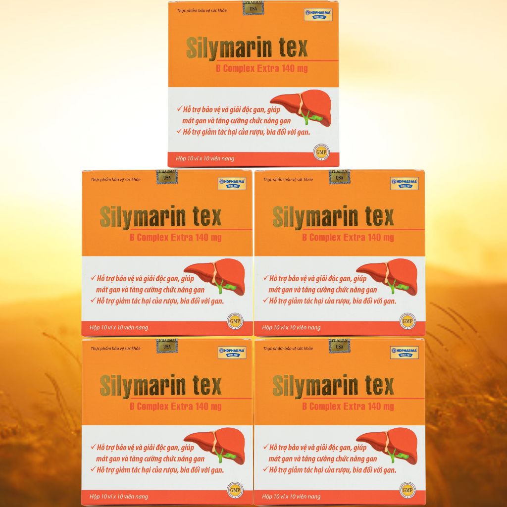 Combo 5 Hộp Silymarin Tex Cam - Rostex - Hải Dương - Vitamin Thanh Lọc