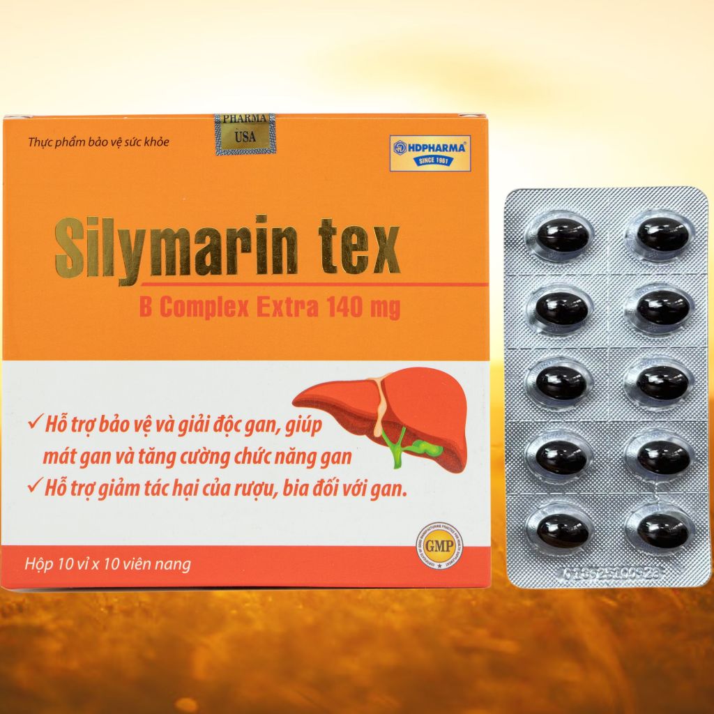 Combo 5 Hộp Silymarin Tex Cam - Rostex - Hải Dương - Vitamin Thanh Lọc