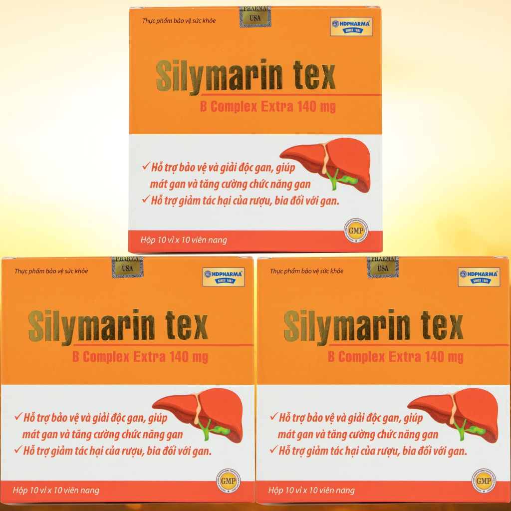 Combo 5 Hộp Silymarin Tex Cam - Rostex - Hải Dương - Vitamin Thanh Lọc