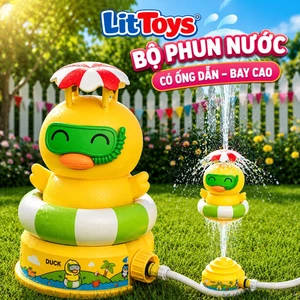 Đồ Chơi Phun Nước Tự Động ToysLit Cho Bé Xoay 360 Độ Với Thiết Kế Nhiều Hình Ngộ Nghĩnh