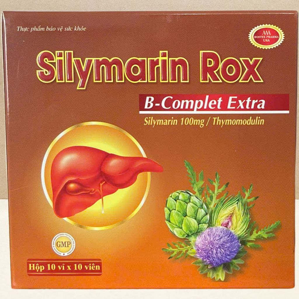Combo 5 Hộp Silymarin Rox Nâu - Rostex - Vinaphar - Vitamin Chữa Lành
