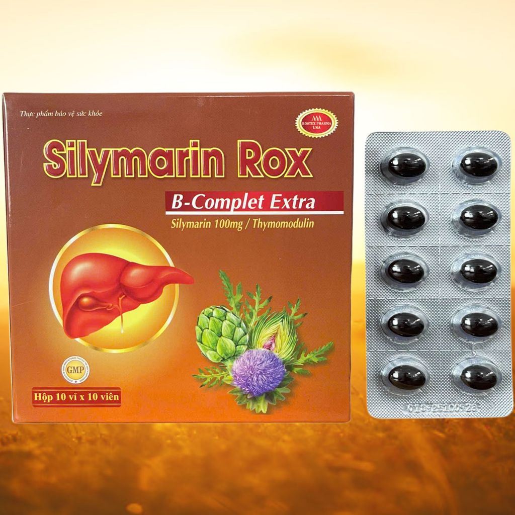 Silymarin Rox Nâu - Rostex - Vinaphar - Vitamin Thanh Lọc