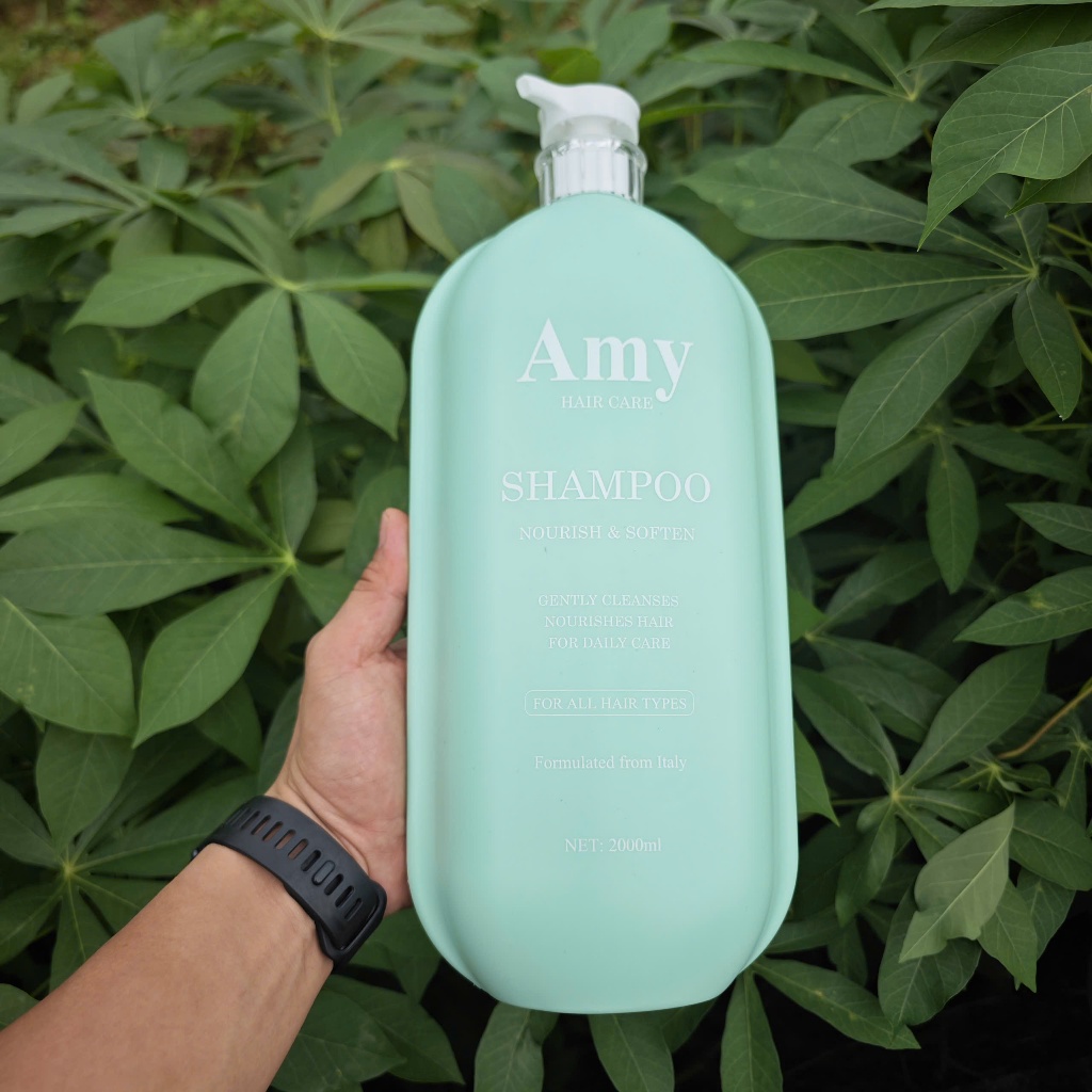 Cặp Dầu Gội Xả Amy Hair Care 2000ml - Combo Gội Xả Phục Hồi Tóc Khô Xơ Nuôi Dưỡng Tóc Mượt
