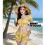 Set Bikini 2 Món Áo Croptop Buộc Dây Và Quần Bí Nhiều Màu Thun Co Giãn Năng Động Mùa Hè Bunny In House B01 BIKINI