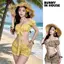 Set Bikini 2 Món Áo Croptop Buộc Dây Và Quần Bí Nhiều Màu Thun Co Giãn Năng Động Mùa Hè Bunny In House B01 BIKINI