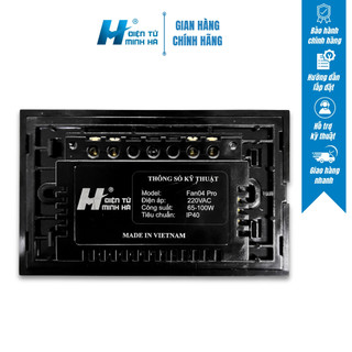 Bộ Điều Khiển Từ Xa Cho Quạt Trần MH-Fan04 PRO, Hộp Số Quạt Trần Điều Khiển 220V Hàng Chính Hãng