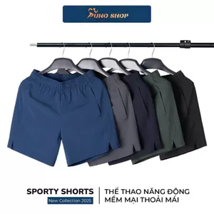 Quần Đùi Nam Thể Thao SUNO Vải Gió Co Giãn, Mặc Mát, Thoải Mái Tập Gym Chạy Bộ