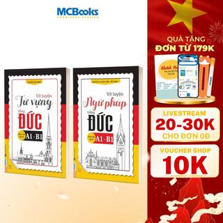 Sách - Combo Vở luyện từ vựng và ngữ pháp tiếng Đức dành cho cấp độ A1-B1