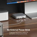 Dock hub kiêm nguồn Hyper Thunderbolt 4 Power Hub Integrated Gan Power Source chính hãng (HDTB4PH) — ảnh 2