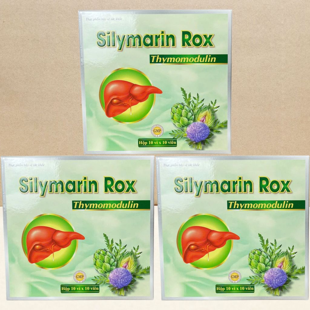 Combo 3 Hộp Silymarin Rox Xanh Lá - Rostex - Vinaphar - Vitamin Chữa Lành