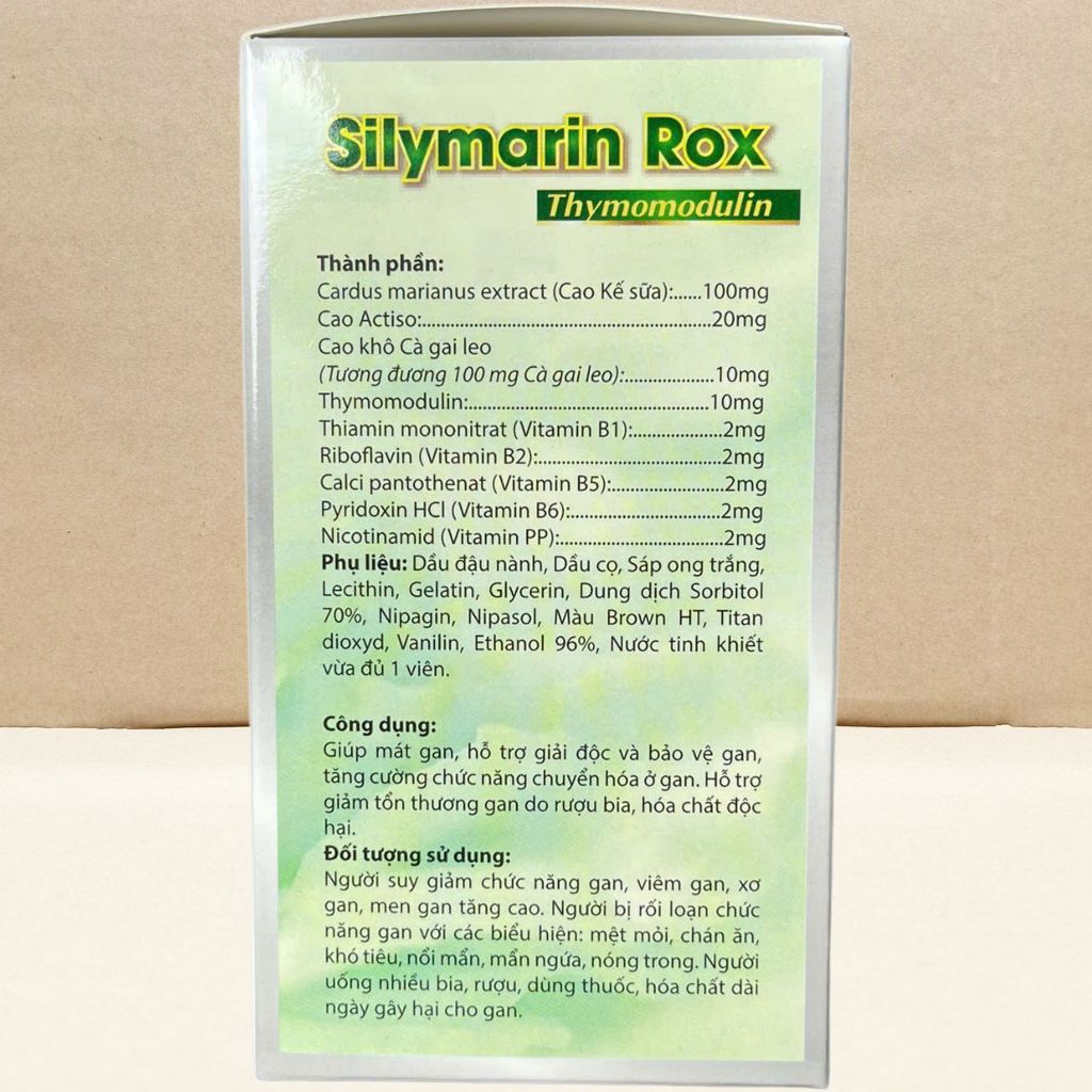 Silymarin Rox Xanh Lá - Rostex - Vinaphar - Vitamin Chữa Lành