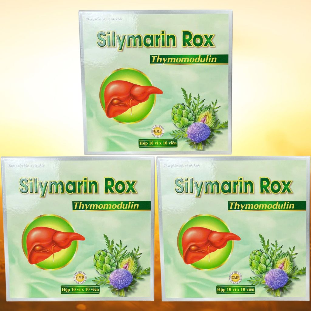 Combo 3 Hộp Silymarin Rox Xanh Lá - Rostex - Vinaphar - Vitamin Thanh Lọc