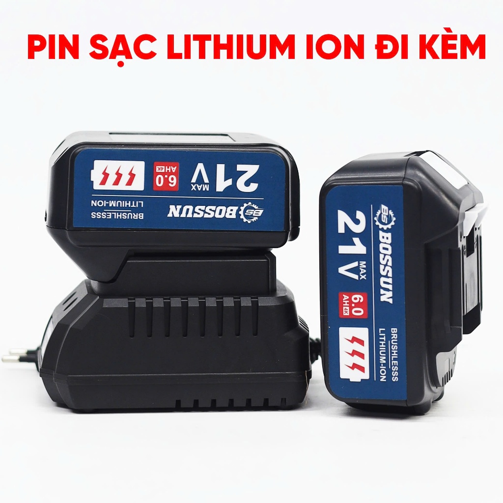Máy Siết Bulong BOSSUN BS-IW330N, Đầu Khẩu 1/2 Đa Năng, Động Cơ Không Than, Chân Phổ Thông
