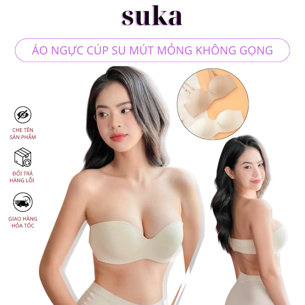 Áo ngực cúp su mút mỏng không gọng mặc ôm nâng ngực mềm mịn thoải mái 620
