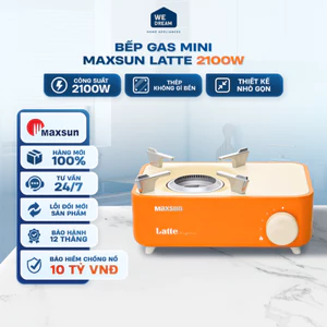Bếp Ga Mini Maxsun Latte 2.1kW - Hàng Chính Hãng
