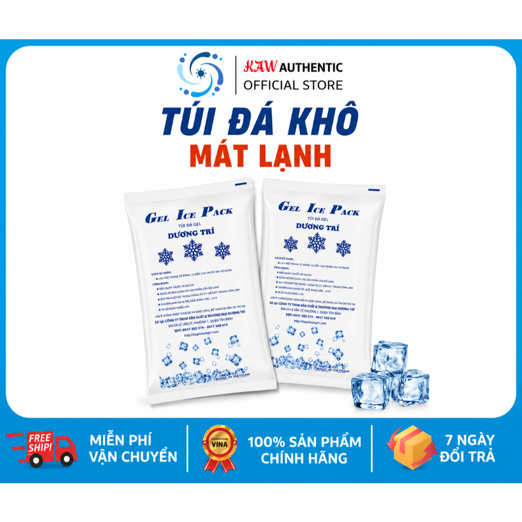 Gel đá khô giữ lạnh, làm mát KAW
