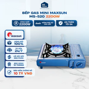 Bếp Ga Mini Maxsun MS-520 2.2kW - Hàng Chính Hãng