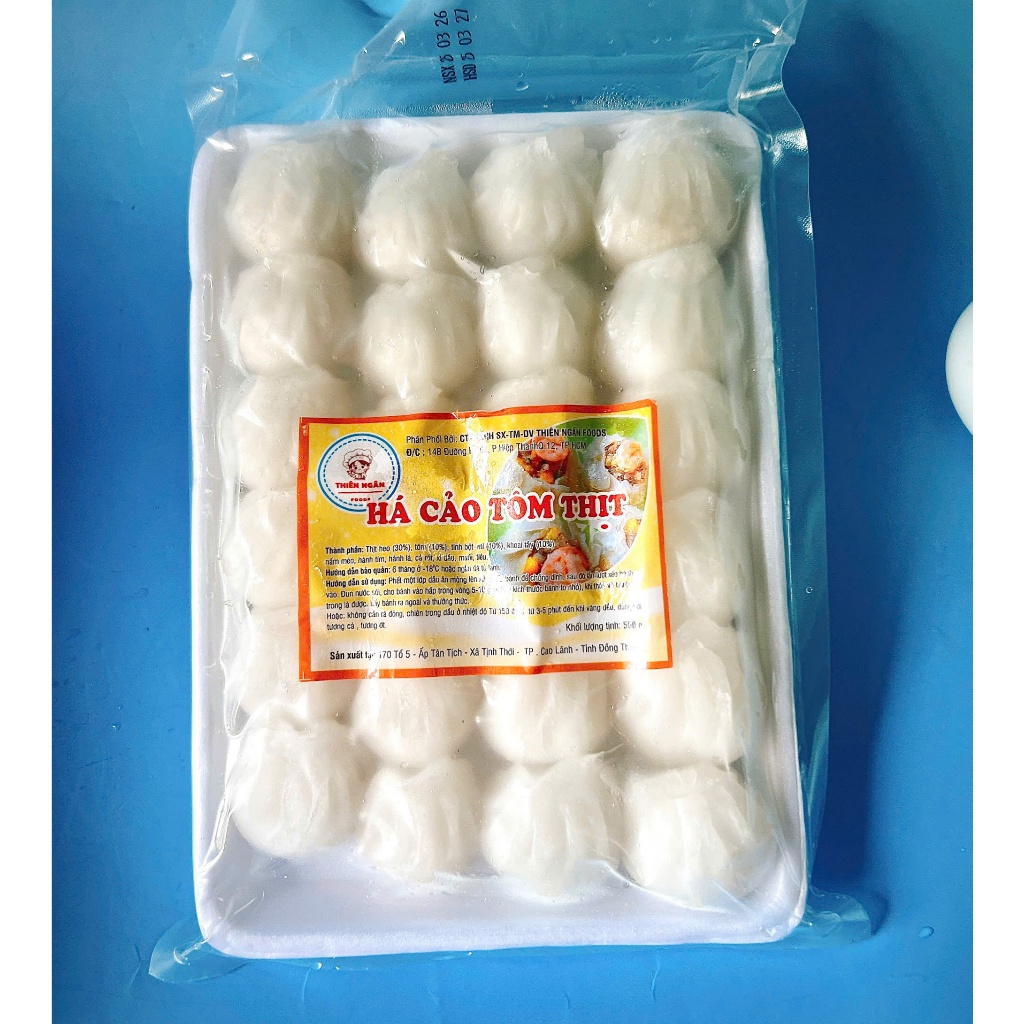 500g Há Cảo Nhân Tôm Thịt ngon, tiện chế biến
