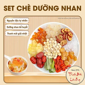 Chè dưỡng nhan set 750g mix sẵn đủ vị, chè tuyết yến dưỡng nhan mát gan, thanh nhiệt cho cả gia đình