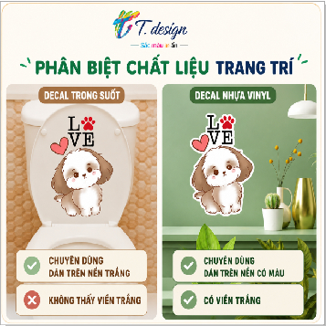 Miếng Dán Bồn Cầu Dễ Thương, Chống Nước, Cao Cấp - Miễn Phí Vận Chuyển! Trang Trí Bồn Cầu Sáng Tạo, Cắt Sẵn, PVC.