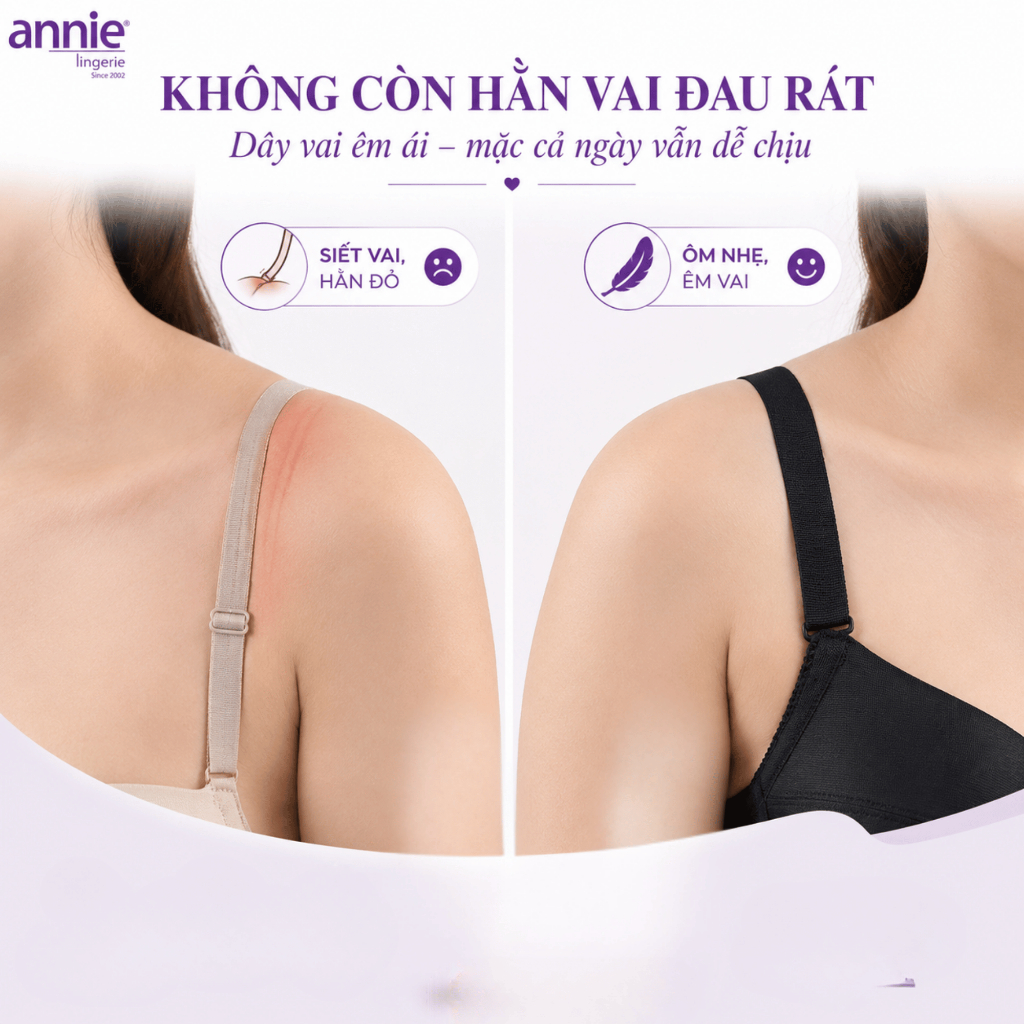 annie Áo Ngực Gọng Mềm Êm Ái Chất Liệu Valize Cao Cấp Mềm Mại Đệm Mỏng 0.5cm Thiết Kế Tinh Tế Dễ Phối Đồ BRA3013b