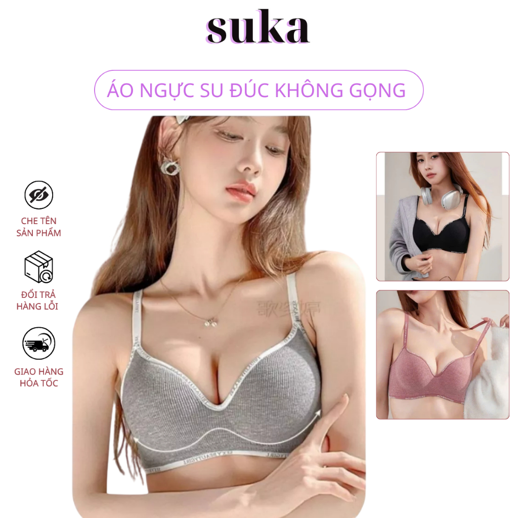 Áo Ngực Cotton Mút Dày 5cm Nâng Ngực Không Gọng Mềm Mại Thoải Mái 838