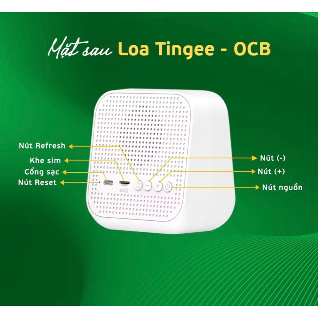 Loa OCB - Tingee I Loa đọc thông báo chuyển khoản chính hãng I Bảo hành 12 tháng