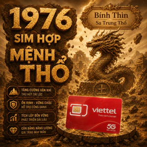 Sim Mệnh Thổ Năm Sinh 1976 Bính Thìn Sa Trung Thổ, Sim Hợp Tuổi Hợp Mệnh, Đăng ký chính chủ