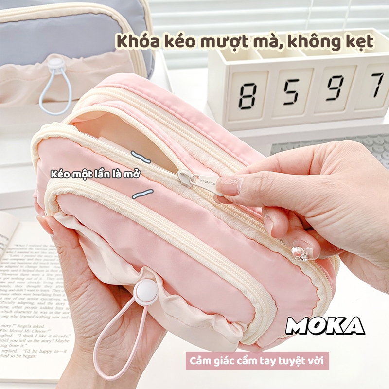 Hộp Đựng Bút Đơn Giản Nhiều Ngăn Dành Cho Bé Gái Đồ Dùng Học Tập Cute Xinh Xắn Văn Phòng Phẩm Giá Rẻ