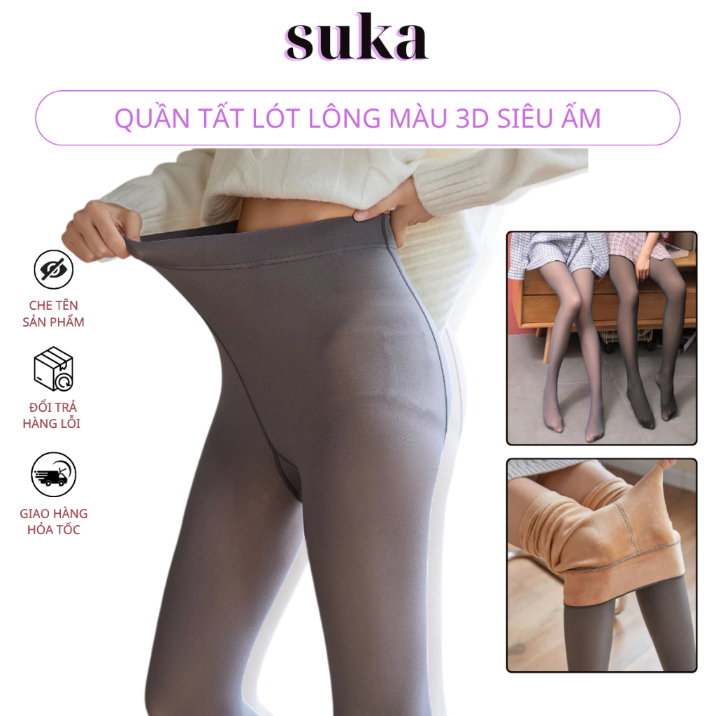 Quần Tất Nữ 6S Lót Lông Co Giãn 4 Chiều Siêu Ấm 1446