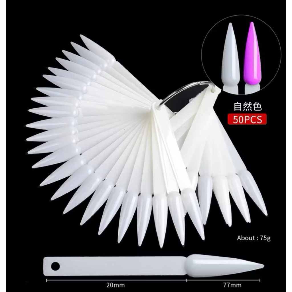 Set que móng mẫu dùng tập sơn , trưng bày móng nail(1 set 50 cái)