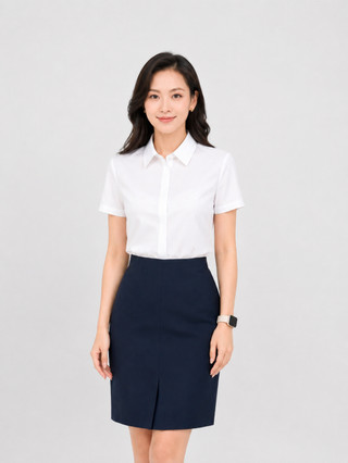Áo Sơ Mi Nữ Ngắn Tay Form regular fit essential Chống Nhăn TRA WOSS26S002