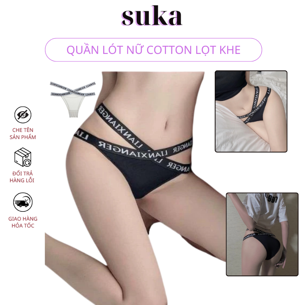Quần Lót Nữ Cotton Sexy Lọt Khe Siêu Cuốn Hút Cạp X 3272