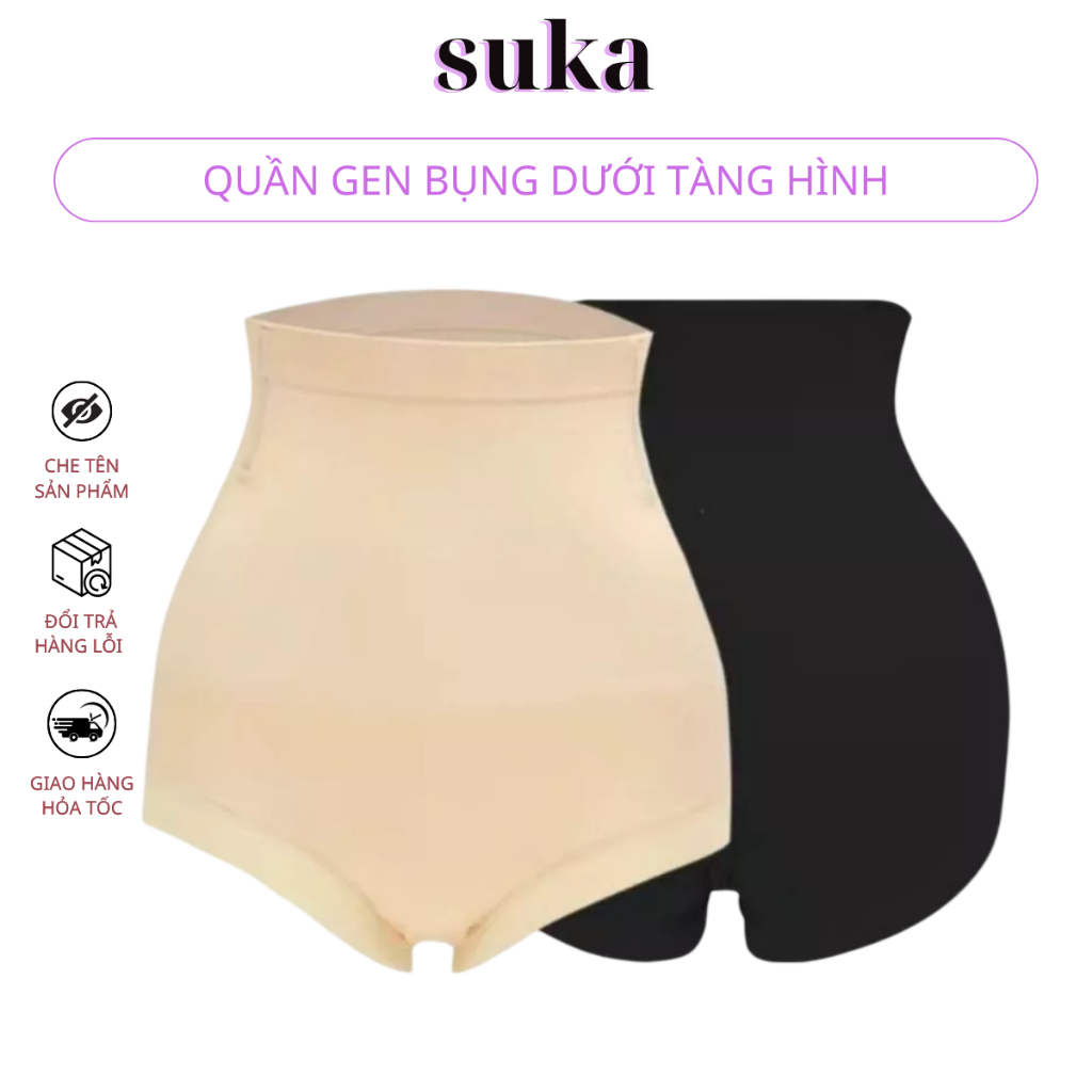 [LOẠI 1] Quần Gen Nịt Bụng Cạp Cao Định Hình 3518 Có Thanh Chống Cuộn Thon Gọn Bụng Mặc Váy Áo Dài