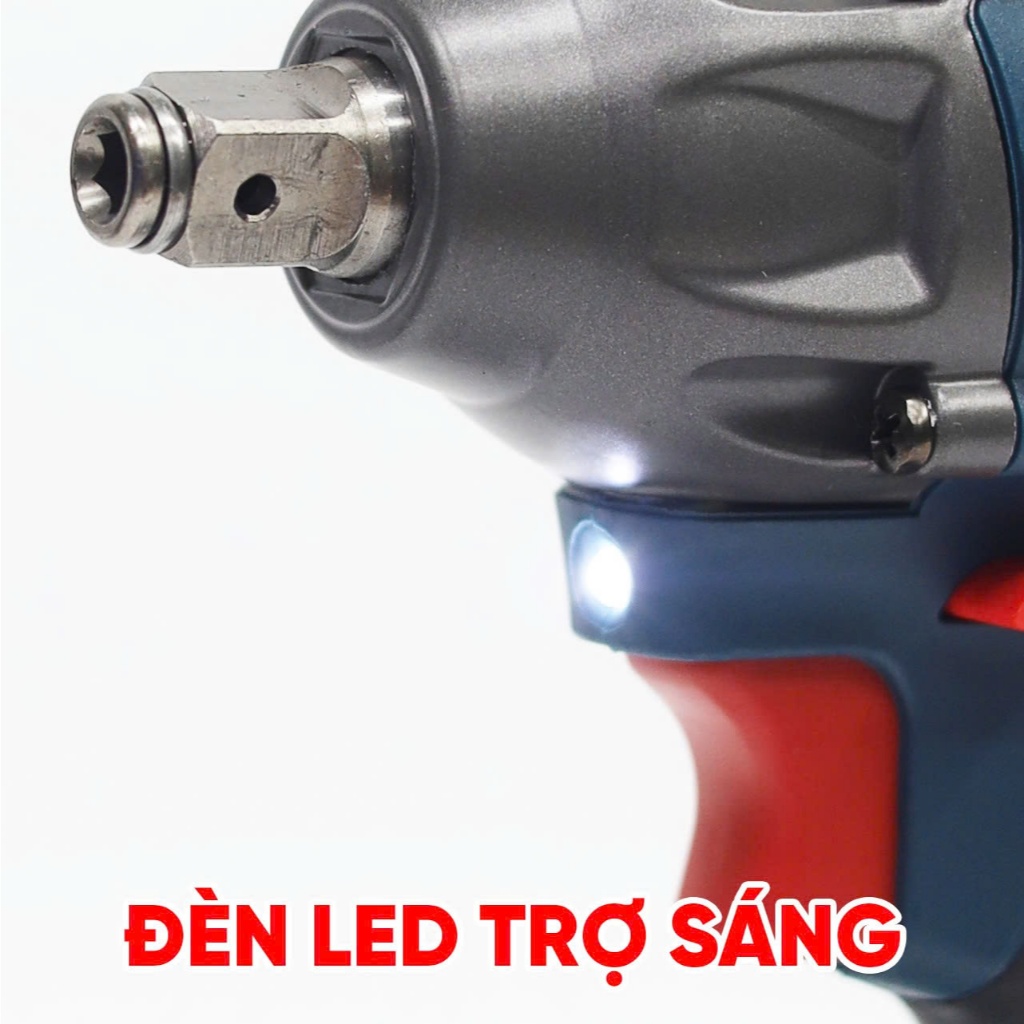 Máy siết bulong BS BOSSUN BS-IW330N, Lực siết 330Nm - Không chổi than - đầu 2 trong 1 đa năng