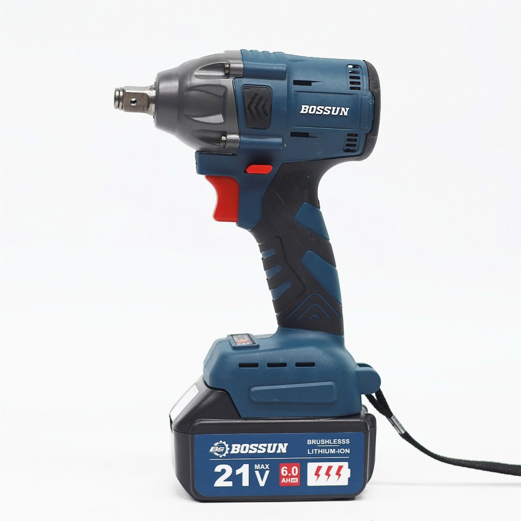 Máy siết bulong BS BOSSUN BS-IW330N, Lực siết 330Nm - Không chổi than - đầu 2 trong 1 đa năng