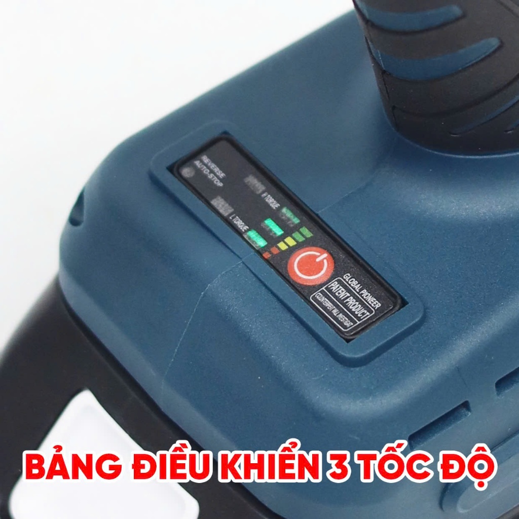 Máy siết bulong pin Bossun BS-IW330N  21V động cơ không chổi than, 3 tốc độ, đầu khẩu 1/2 inch, mở ốc xe máy, xe tải