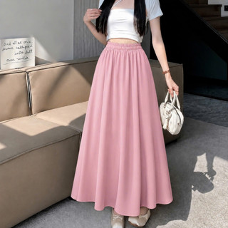 Chân váy dài bigsize dáng xòe nữ tính chất vải lụa mềm mịn dễ phối đồ thời trang công sở CV15