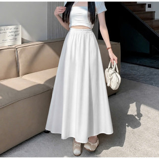 Chân váy dài bigsize dáng xòe nữ tính chất vải lụa mềm mịn dễ phối đồ thời trang công sở CV15