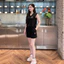 Set Tank Top Nữ GUNO Bộ Quần Áo Ba Lỗ Nữ Cổ Tim Vải Cotton Thơm Cao Cấp 26BG57