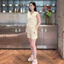 Set Tank Top Nữ GUNO Bộ Quần Áo Ba Lỗ Nữ Cổ Tim Vải Cotton Thơm Cao Cấp 26BG57