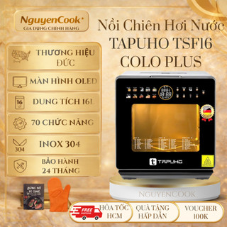 [CHÍNH HÃNG] Nồi Chiên Hấp Hơi Nước Đa Năng TAPUHO TSF16 Color PLUS 16Lit - 70 Chứ Năng, BH 30 Tháng