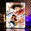 Tranh đèn led 3D đổi màu One Piece -Luffy - Zoro - Sanji - Tranh đèn led 3D ANIME trang trí bàn làm việc, đèn ngủ