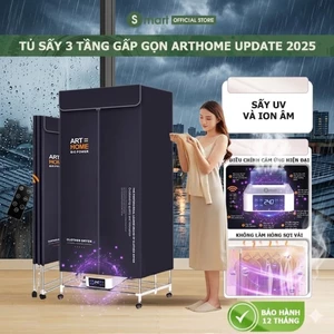 Tủ sấy quần áo Arthome BẢN NÂNG CẤP, Tủ sấy quần áo GẤP GỌN KHỬ MÙI DIỆT KHUẨN UV,SẤY KHÔ SIÊU NHANH 1500W