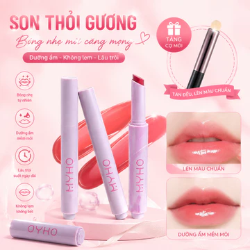 Son thỏi dưỡng ẩm mềm mịn lâu trôi lên màu chuẩn môi căng mọng tự nhiên dễ sử dụng hàng ngày