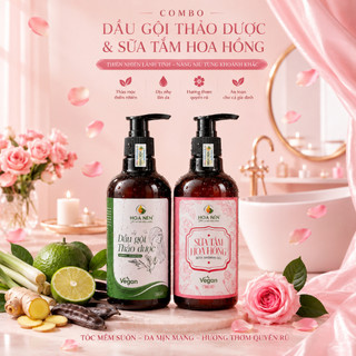 Combo Dầu Gội + Sữa Tắm thảo dược - Tóc chắc khỏe, dưỡng da sáng mịn, an toàn thiên nhiên - 300ml