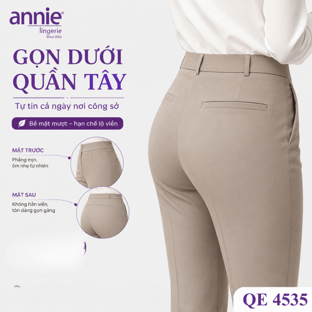 annie Combo 10 Quần Lót Nữ Thun Lạnh Mềm Mại, Quần Chip Vải Thoáng Khí Thấm Hút Mồ Hôi Tốt QE4535