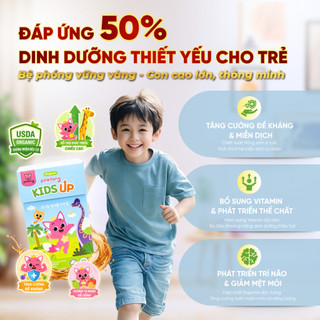 Nước Hồng Sâm Organic Pinkfong Kids Up Bổ Sung Canxi và Magie Hộp 10 gói x 40ml [DATE T10/2026]